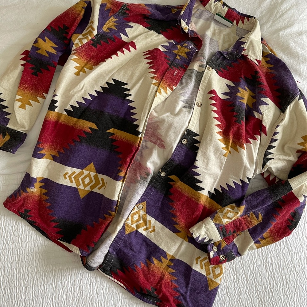 Cancelled button down tribal